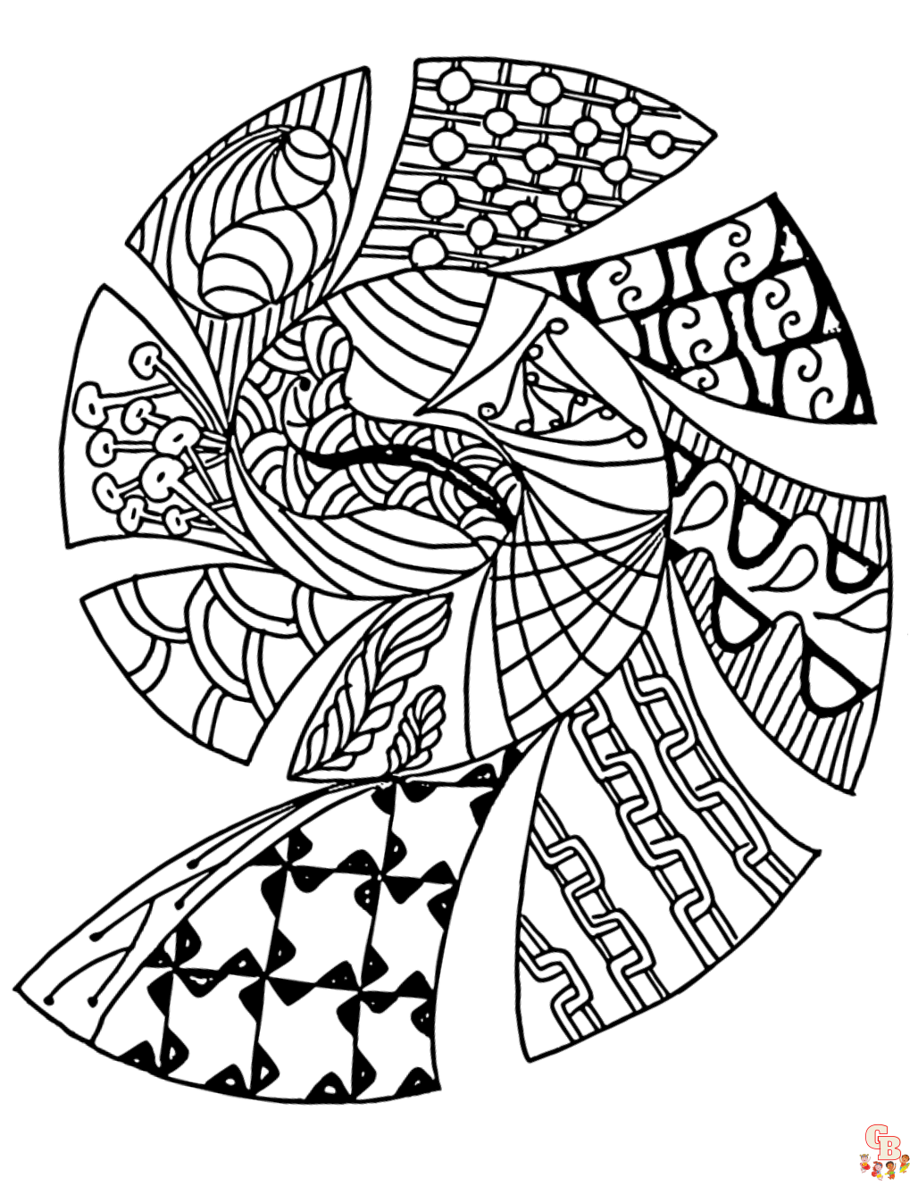 Zentangle Coloring Sheets