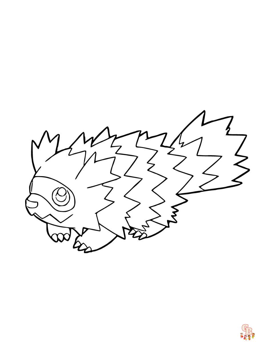 Zigzagoon coloring page