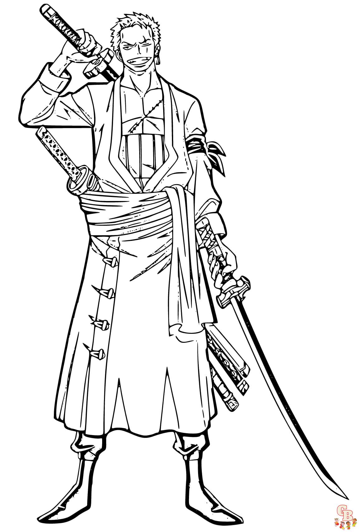 Zoro Coloring page