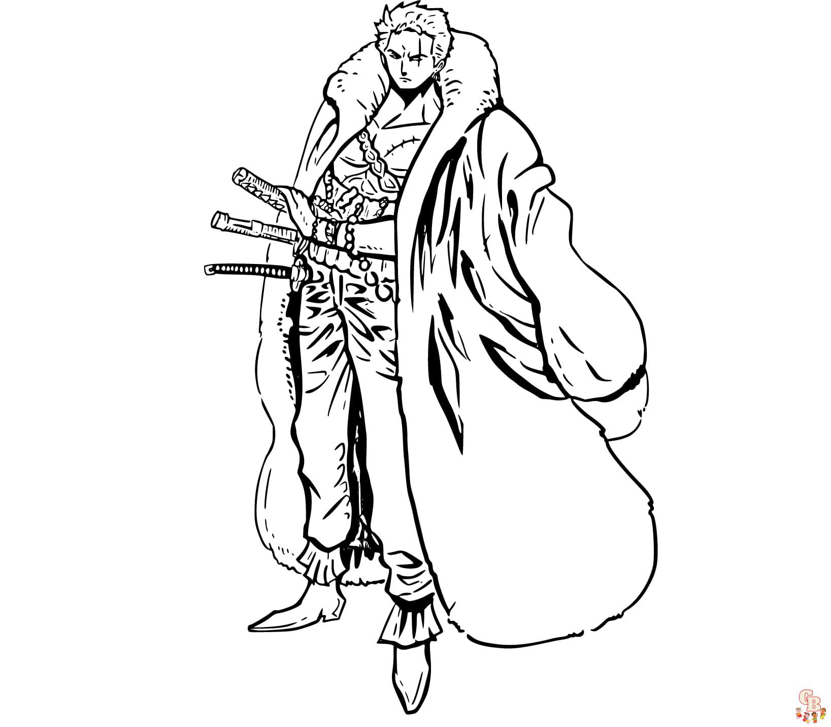 Zoro Coloring pages printable