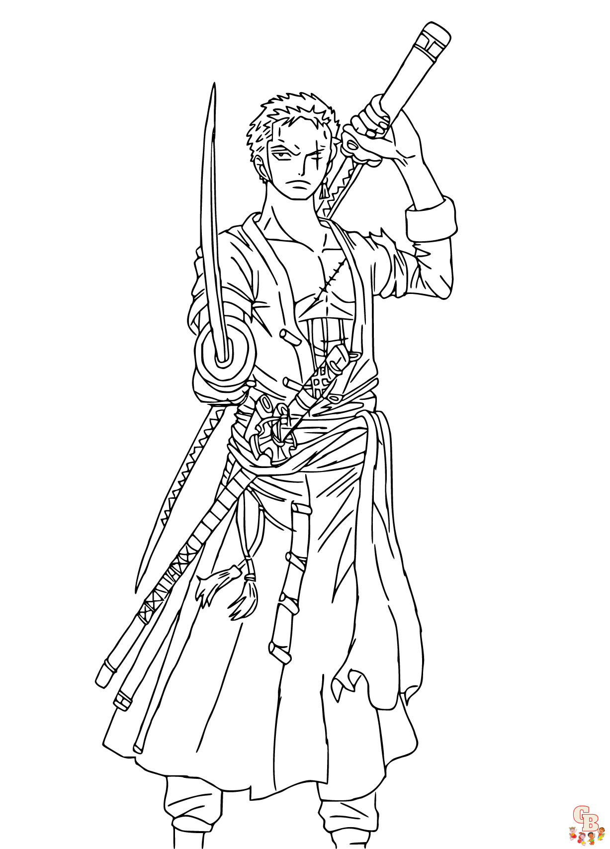 Zoro Coloring pages