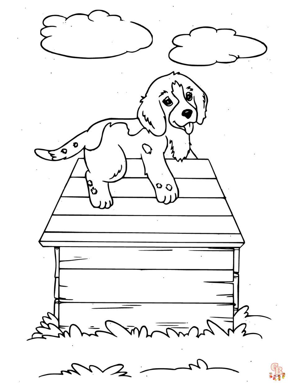 a dog coloring page