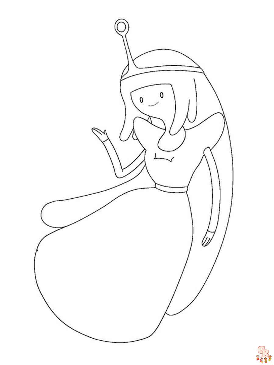 adventure time coloring pages princess bubblegum