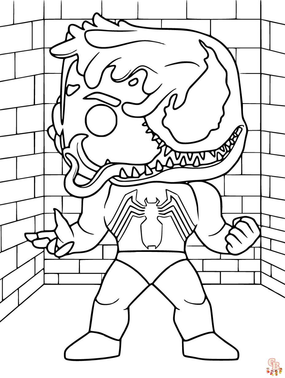 agent venom coloring pages for kids