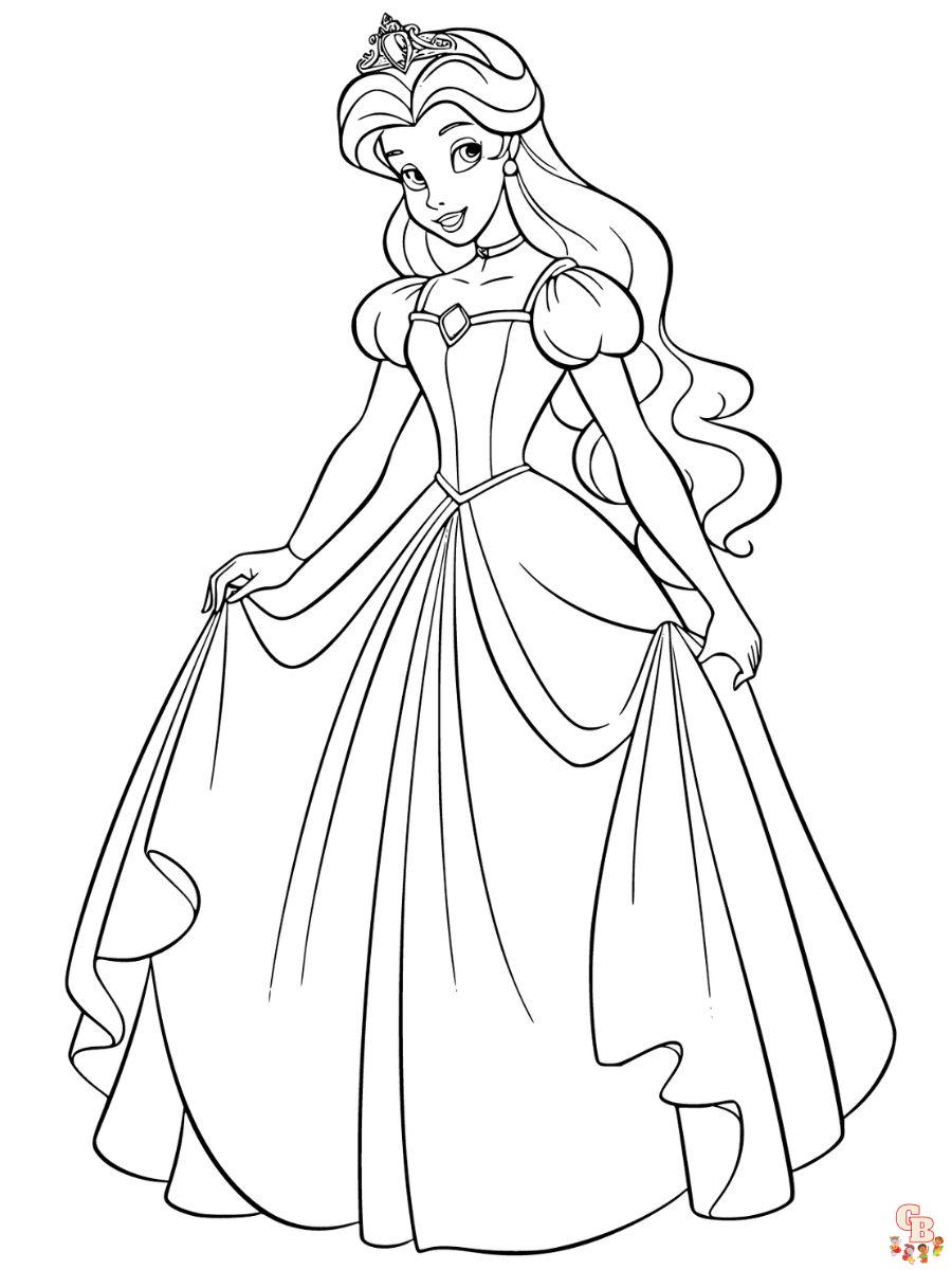 aurora princess coloring pages