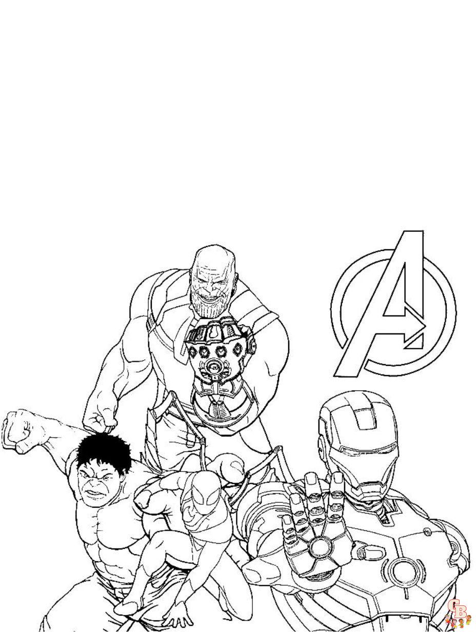 avengers endgame iron man coloring pages