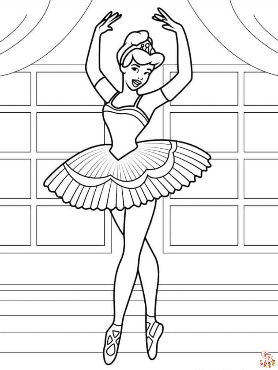 barbie ballerina coloring pages