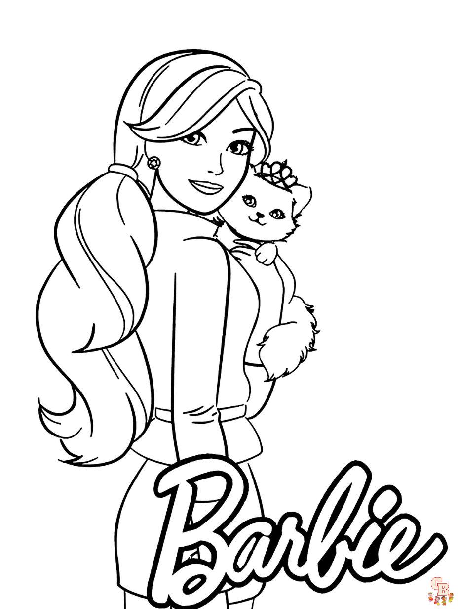 barbie coloring pages