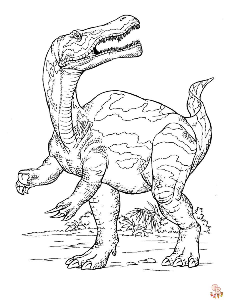 baryonyx coloring page