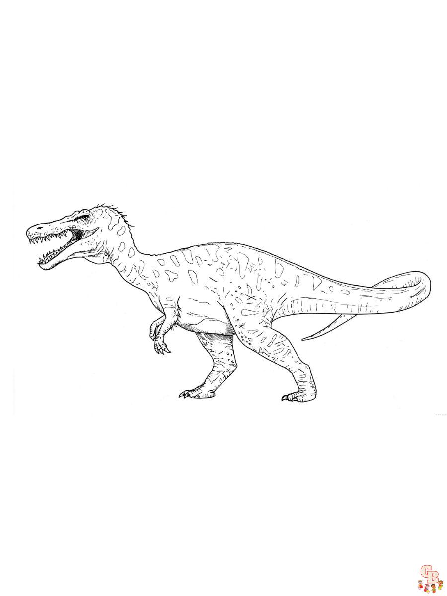 baryonyx coloring pages