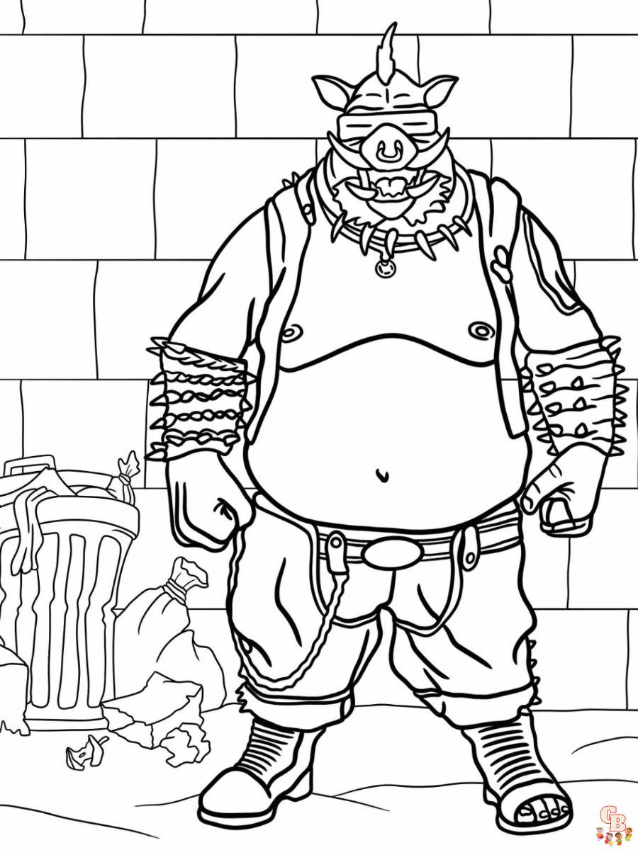 bebop coloring page