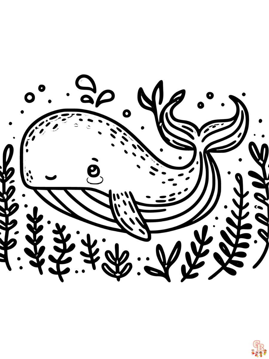 blue whale coloring pages