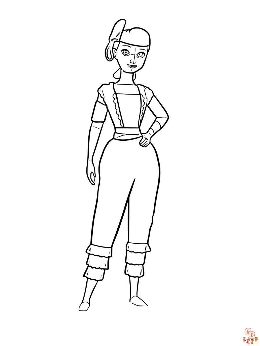bo peep toy story coloring pages to print