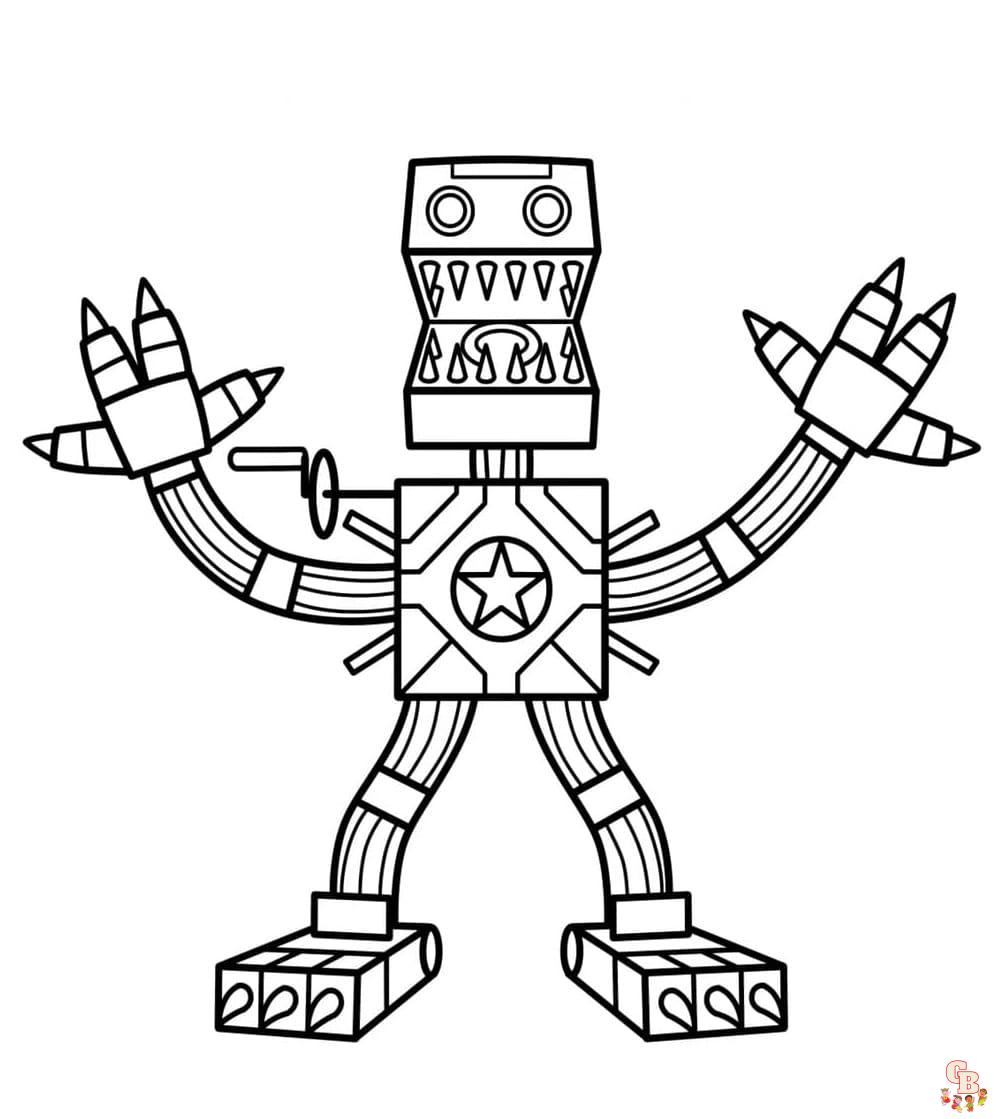 boxy boo coloring page