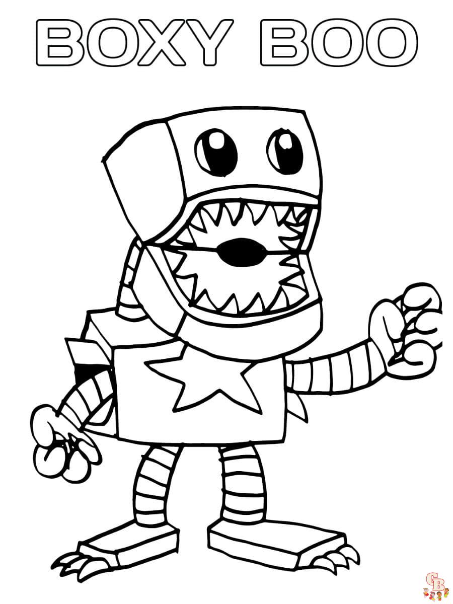 boxy boo coloring pages