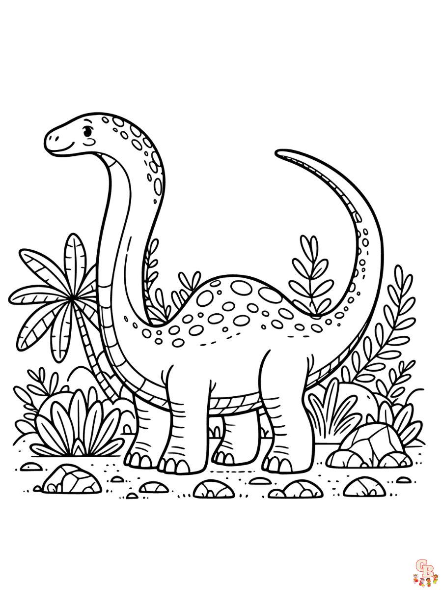 brachiosaurus coloring page free