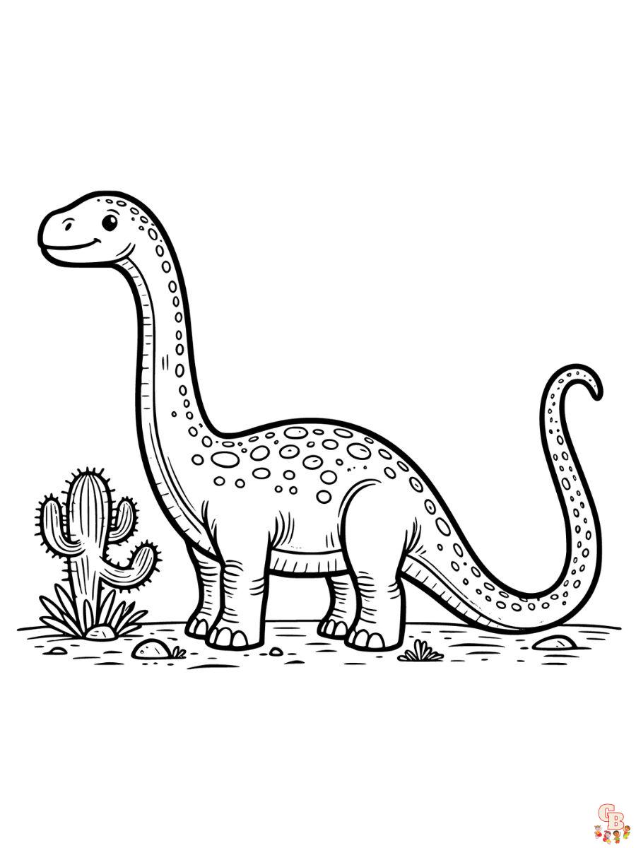 brachiosaurus coloring page printable