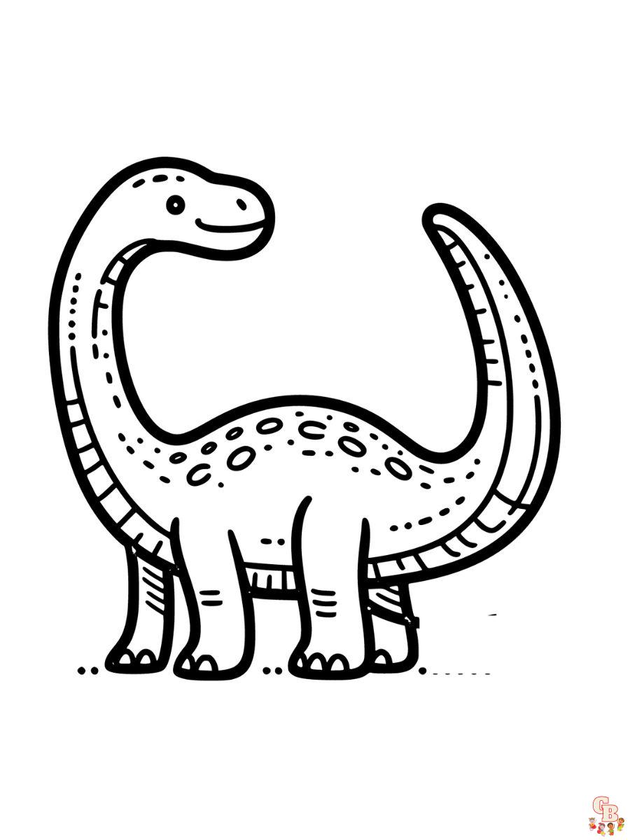 brachiosaurus dinosaur coloring pages