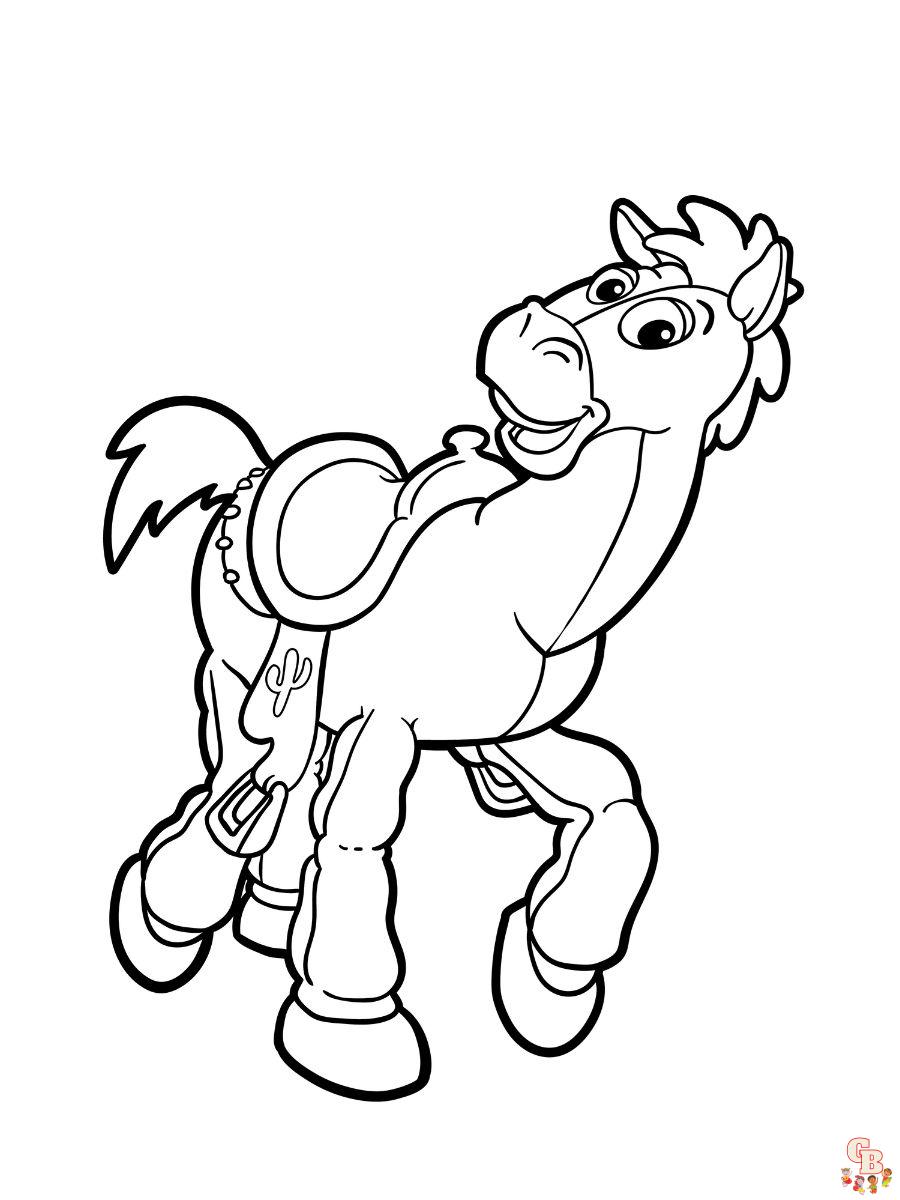 bullseye toy story coloring page