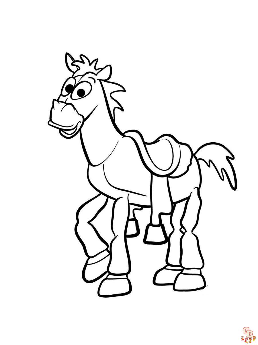 bullseye toy story coloring pages