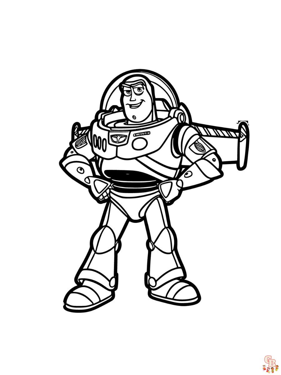 buzz toy story coloring page