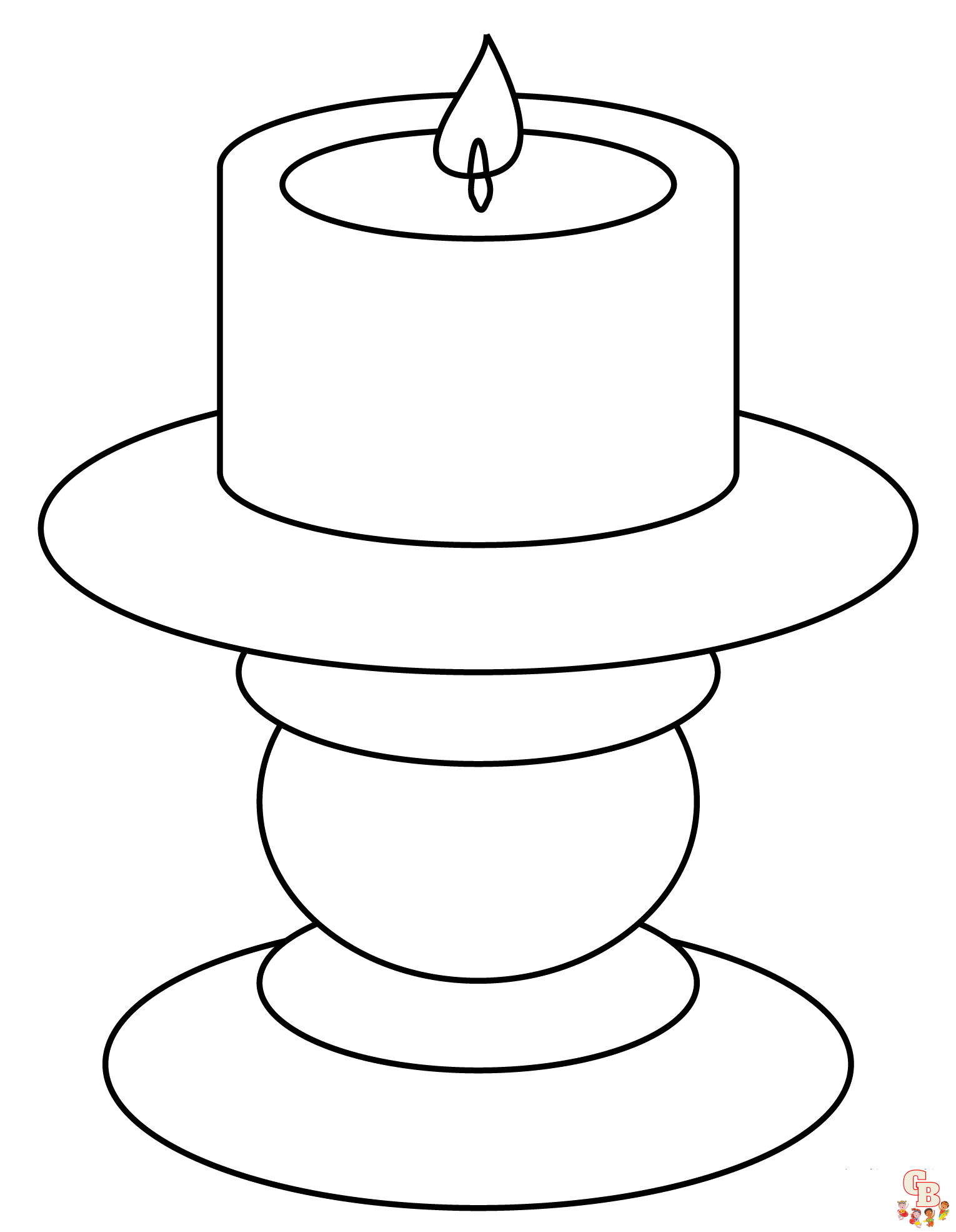 candle Coloring Sheets free