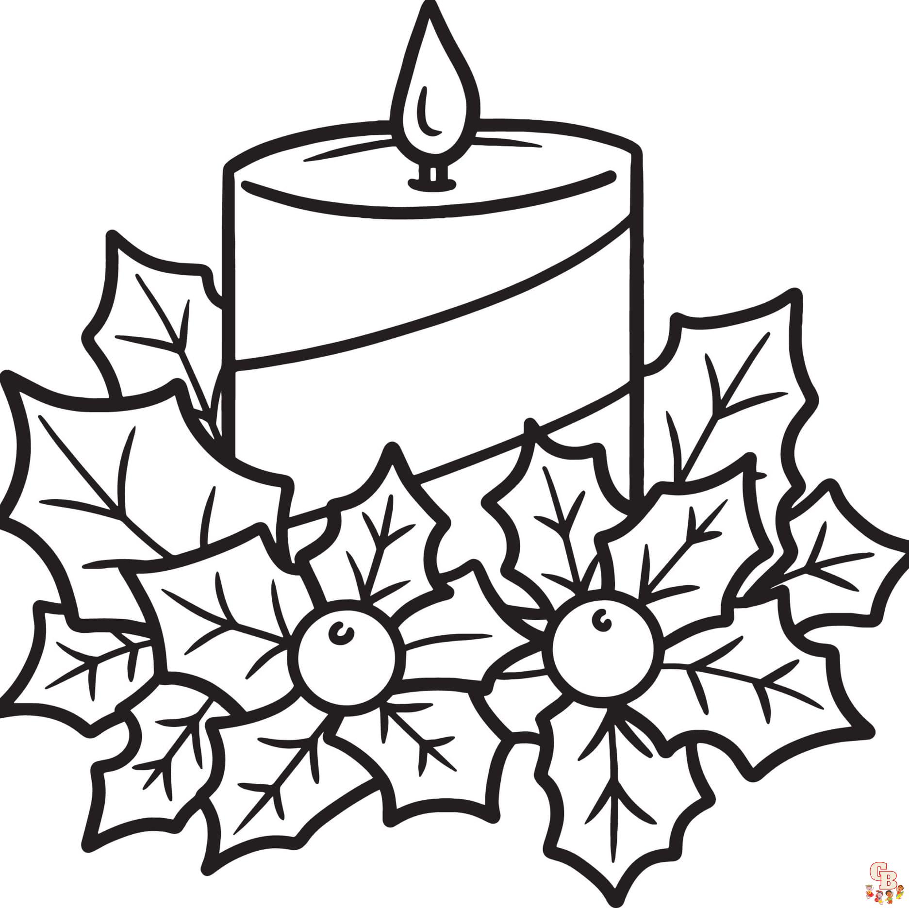 candle coloring pages to print