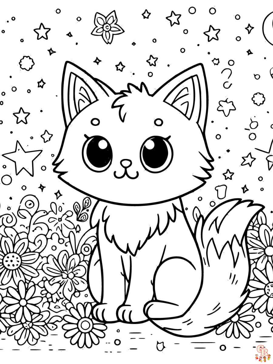 cartoon cat coloring pages