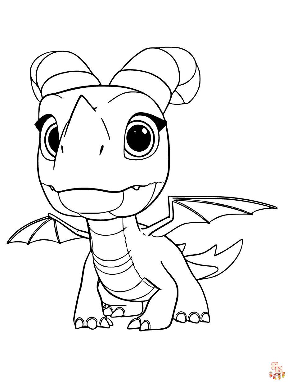 cartoon dragon coloring pages