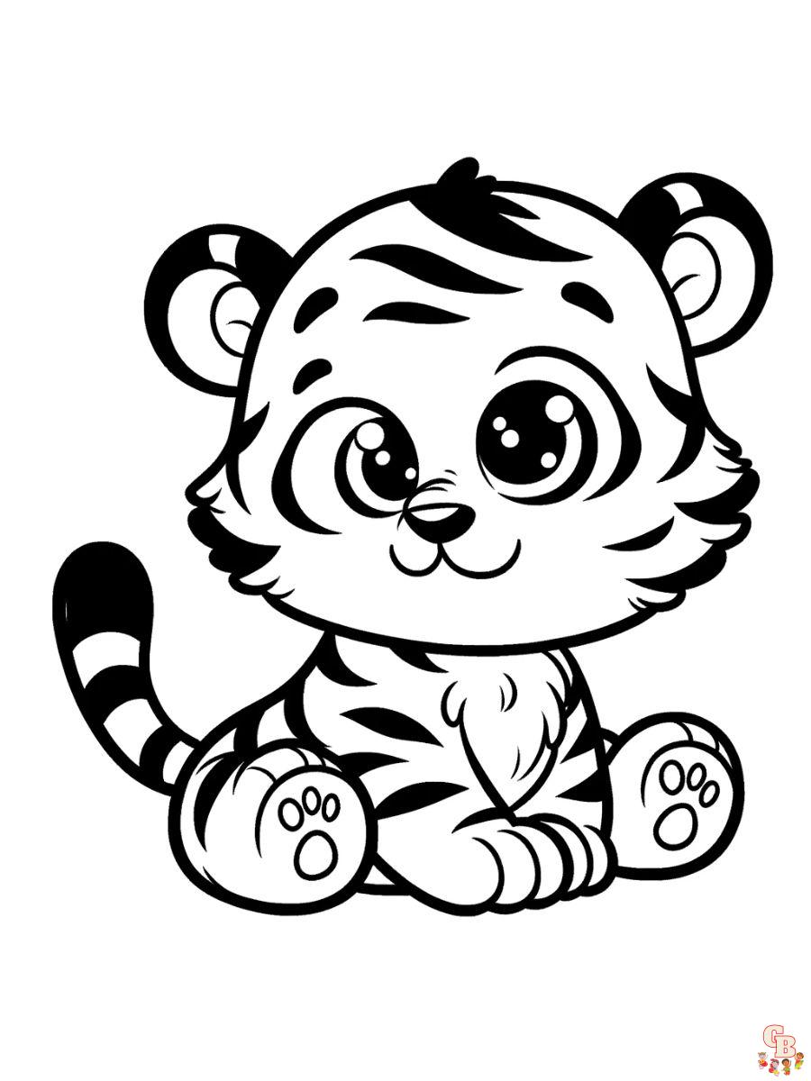 cartoon tiger coloring pages prinable