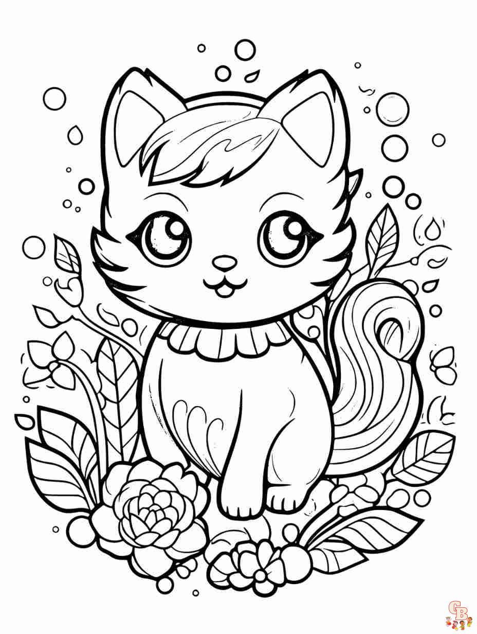 cat coloring pages printable