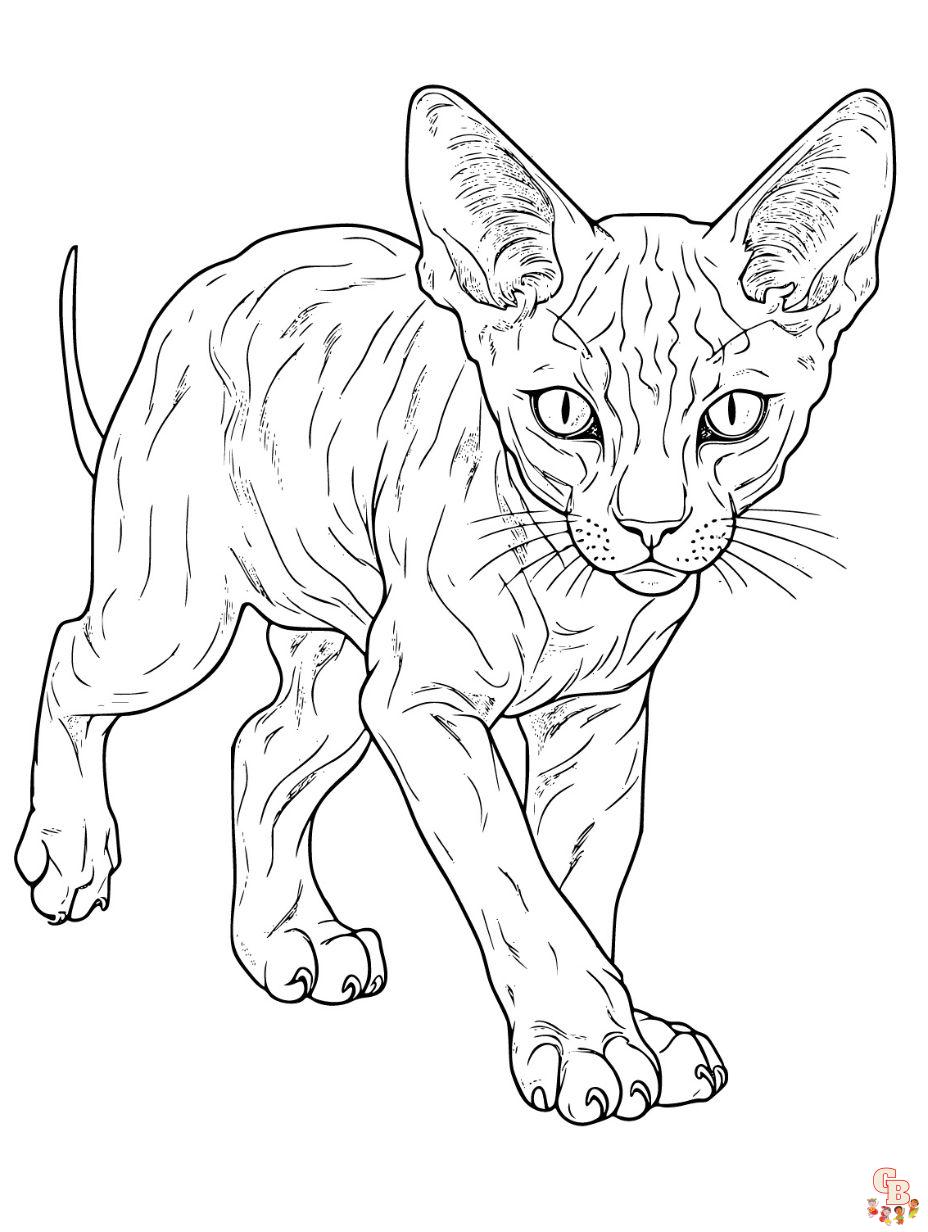 cat printable coloring pages