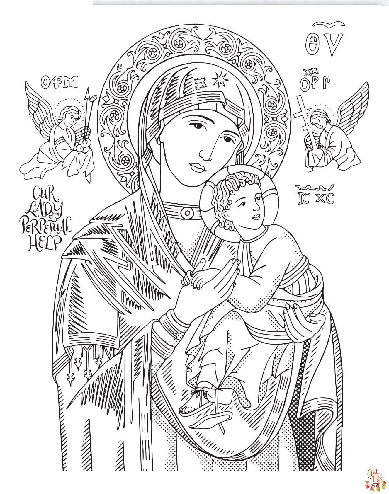 catholic coloring pages to print