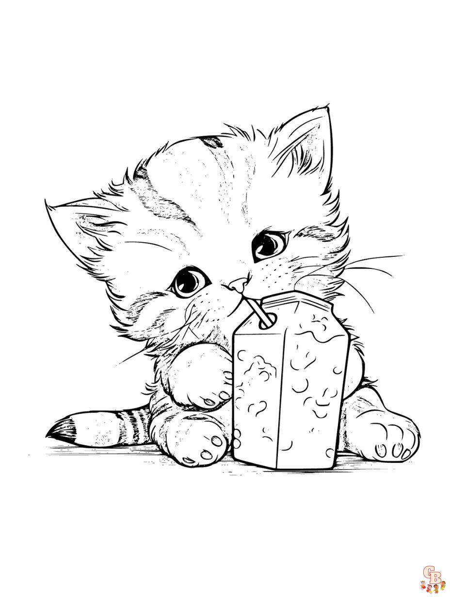 cats coloring page