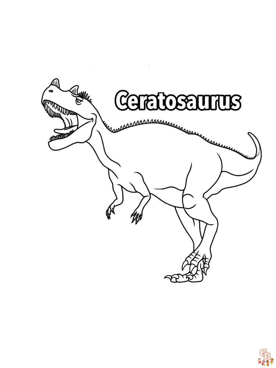 ceratosaurus coloring pages for kids