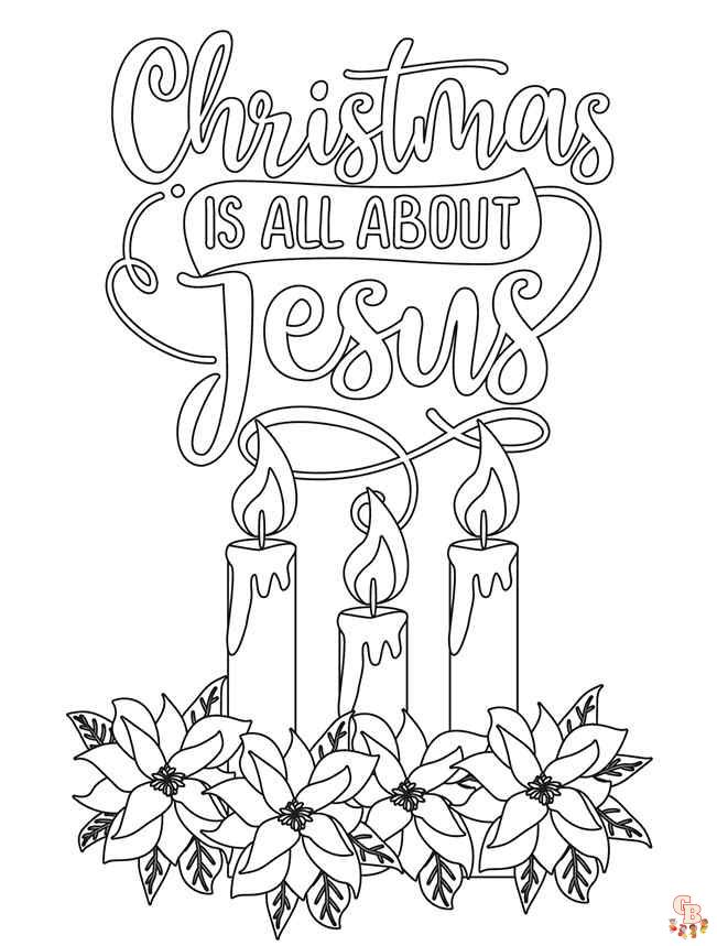 christmas coloring pages jesus