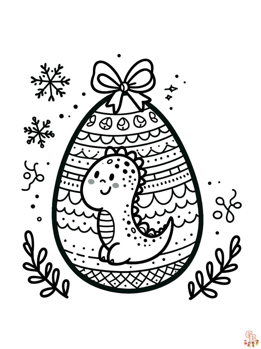 coloring page dinosaur egg