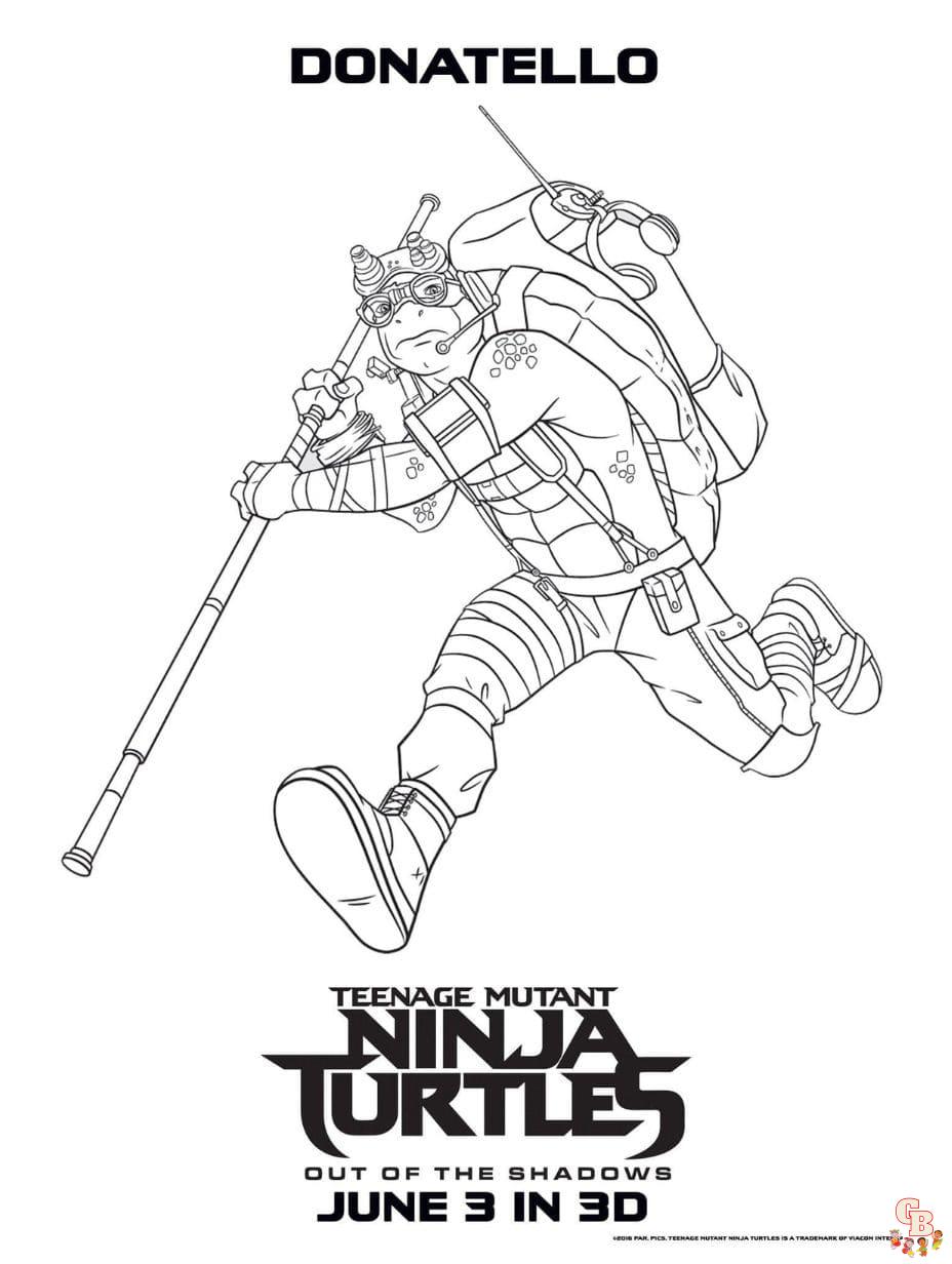 coloring page ninja turtles