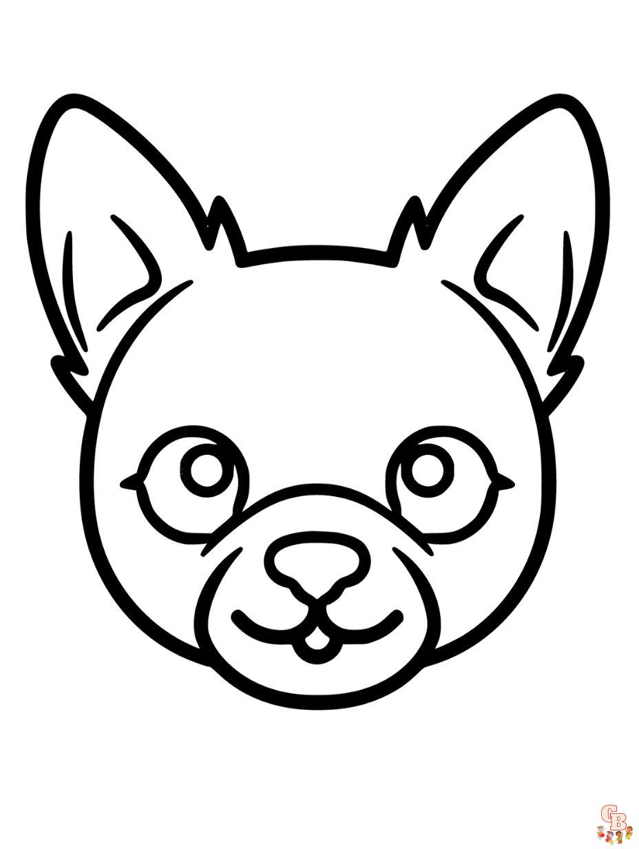 coloring page of a dog