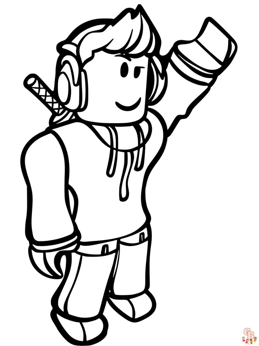 coloring page roblox