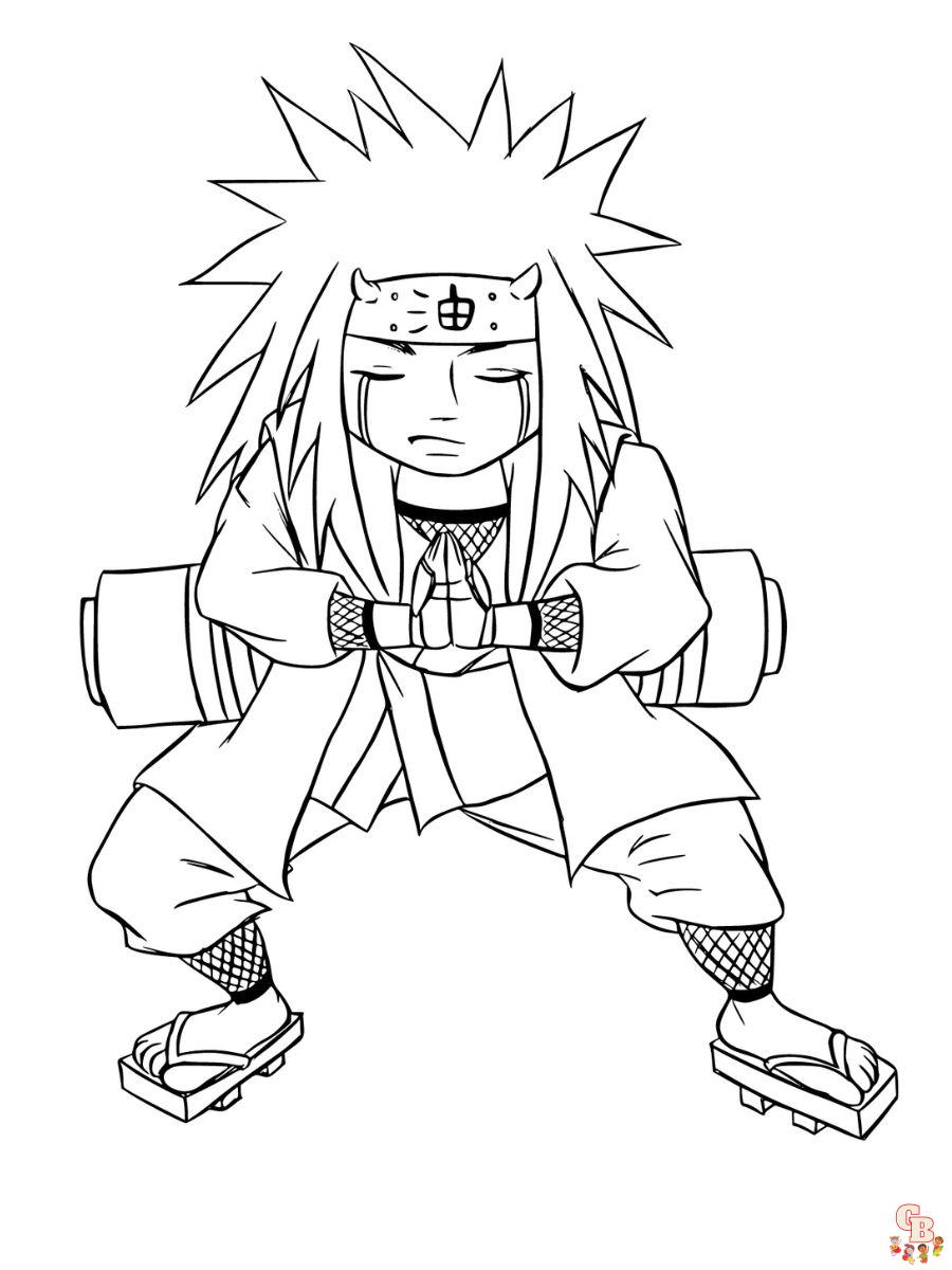 coloring pages Jiraiya