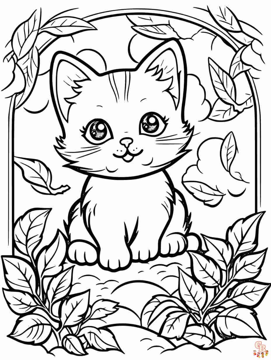 coloring pages cat