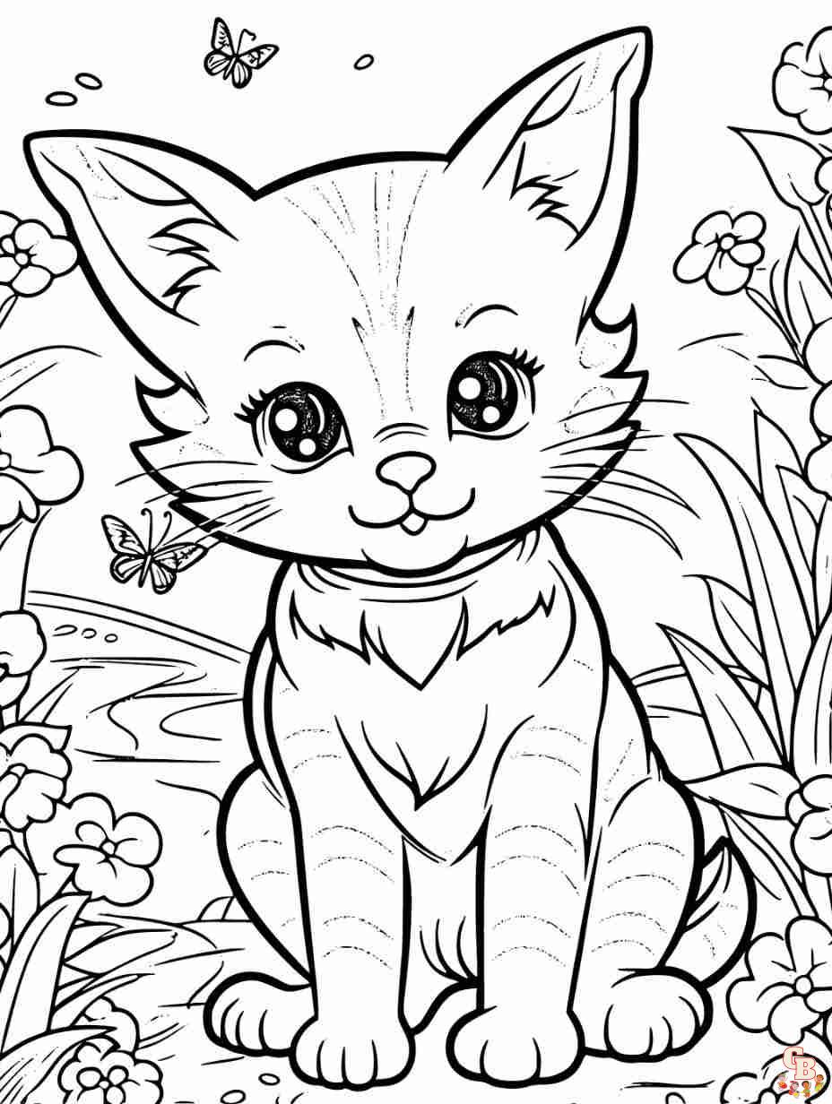 coloring pages cats