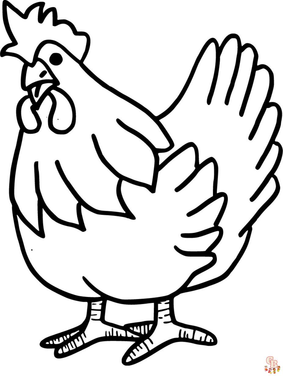 coloring pages chicken