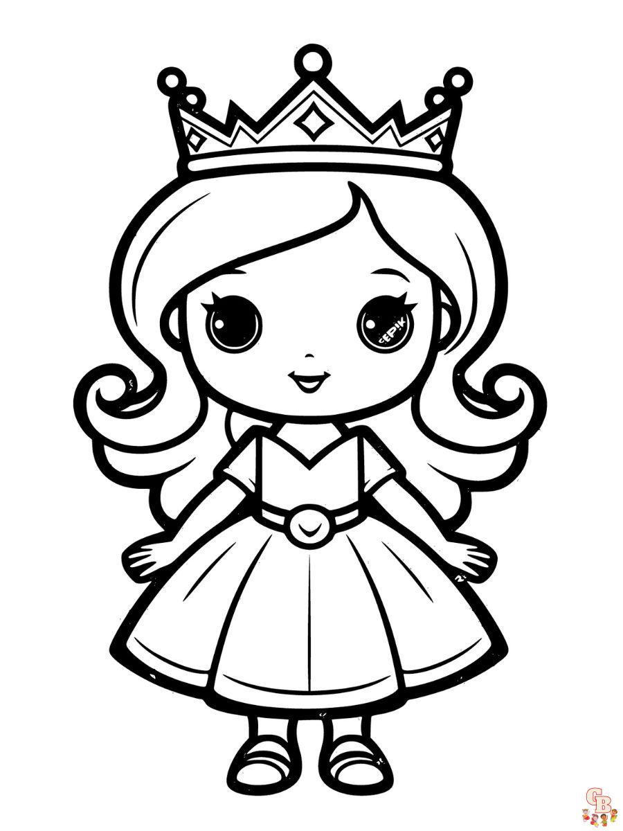 coloring pages cute disney princess