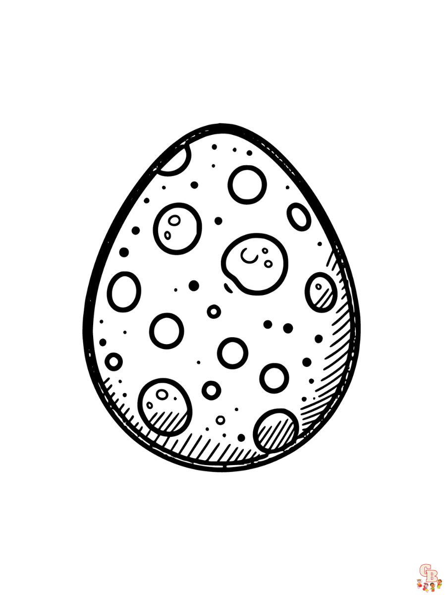 coloring pages dinosaur egg