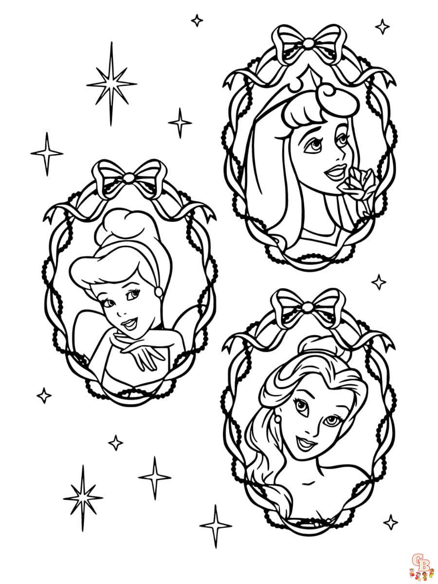 coloring pages disney princess