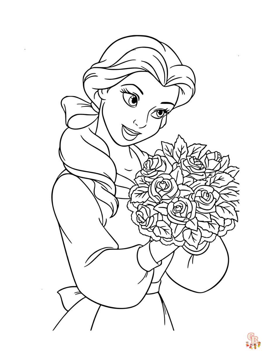 coloring pages disney princesses