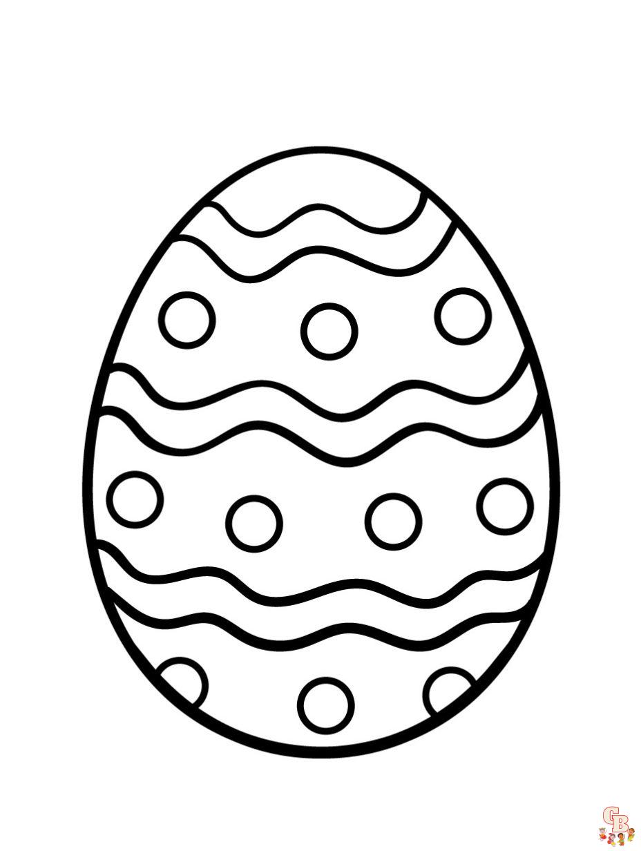 coloring pages easter eggs