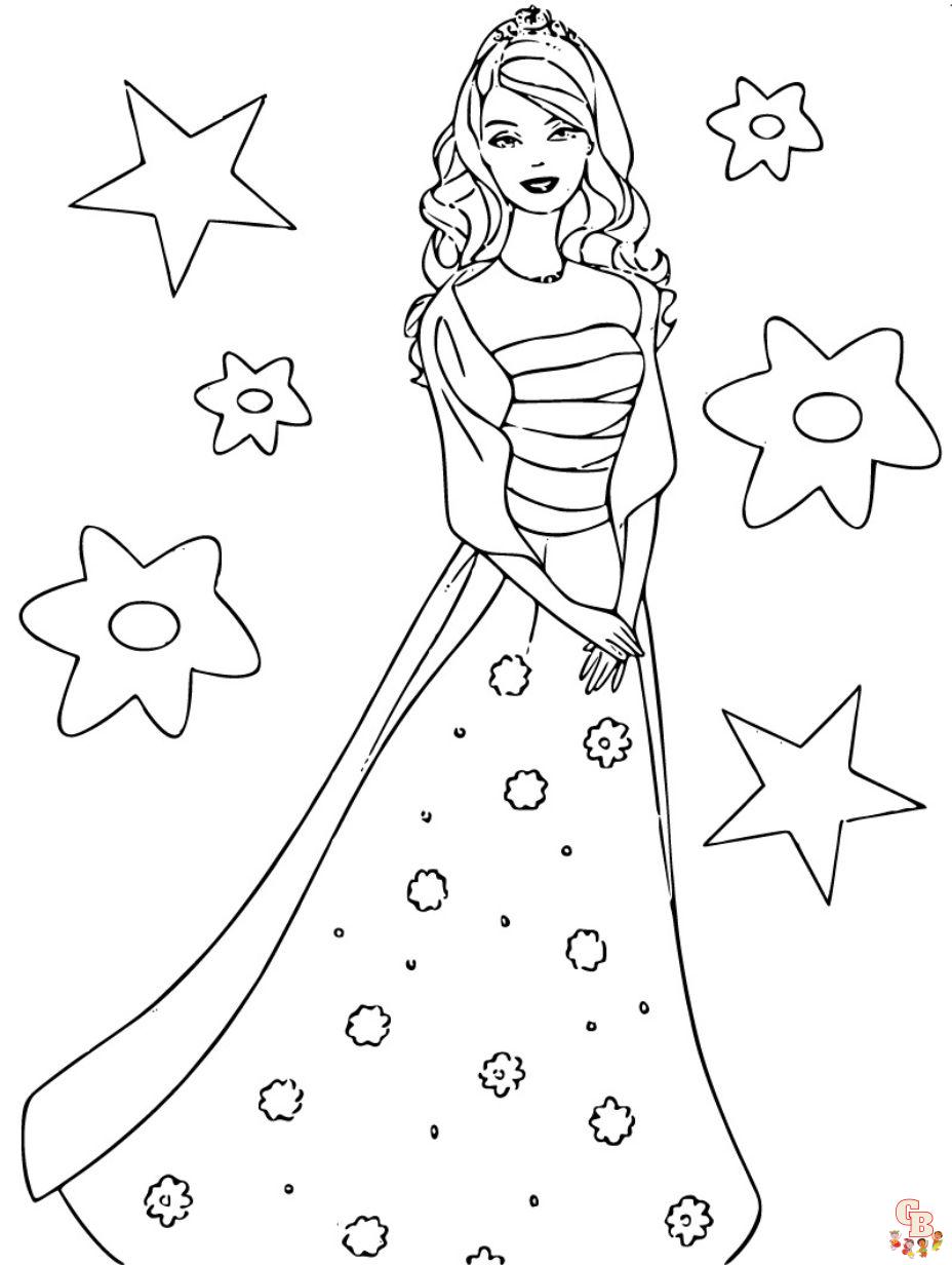 coloring pages for barbie